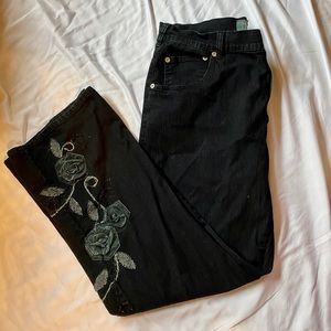 Avenue rose detail jeans